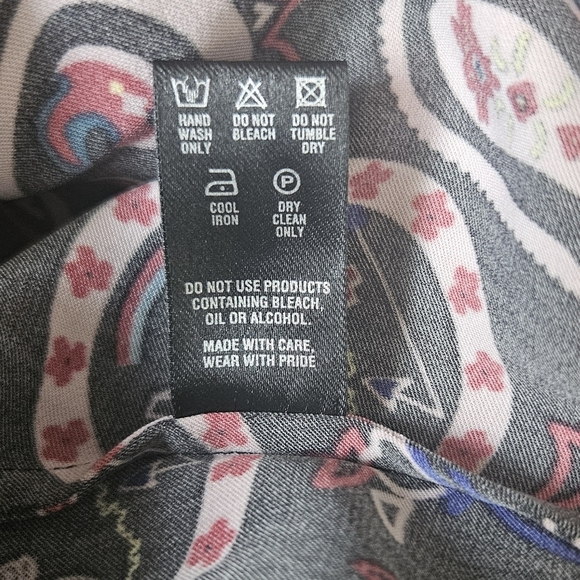 Ted Baker London Black and Pink Paisley Midi Skirt - Picture 11 of 12